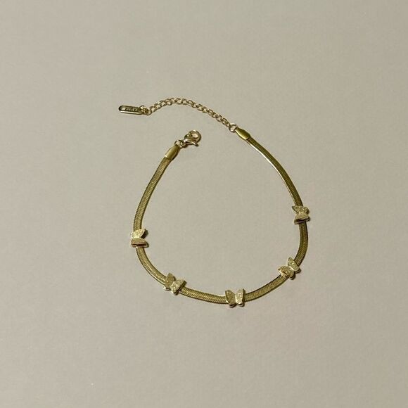 Butterfly anklet N694 - Picture 2 of 5